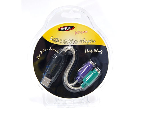 Bytecc  USB to PS-2 Cable for PC- MAC