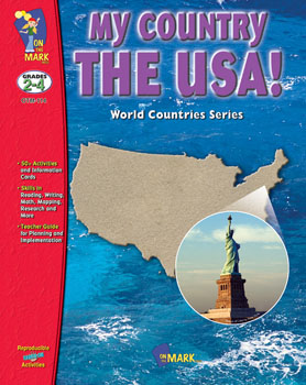 Picture of On The Mark Press OTM114 My Country The USA Gr. 2-4
