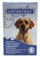 Picture of Bayer ADVANTAGE4-BLUE Advantage 4 Pack Dog 55 Lbs. & Up - Blue