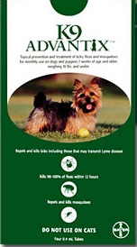 Picture of Bayer ADVANTIX4-GREEN Advantix 4 Pack Dog 0-10 Lbs. - Green