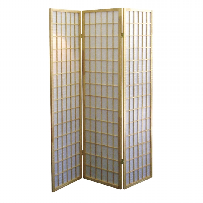 R531 3-Panel Room Divider - Natural -  Ore International