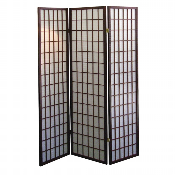 Picture of Ore International R566 3-Panel Room Divider - Cherry
