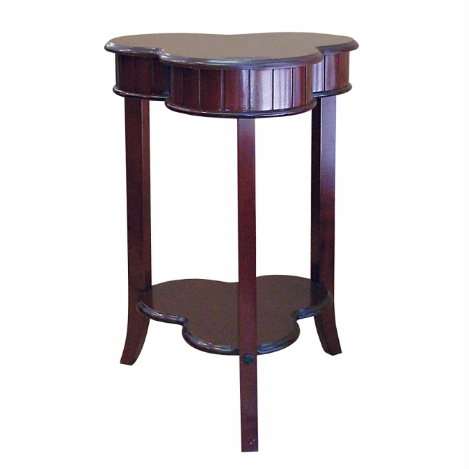 Ore International H-125 Shamrock End Table - Cherry