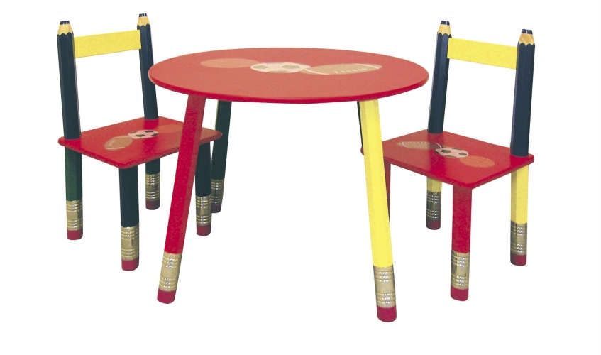 Picture of Ore International H-58 Kids Table 3-pc. Set - Red Table