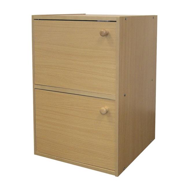 Ore International JW-188 2-Level Bookshelf with Doors - Bild 1 von 1