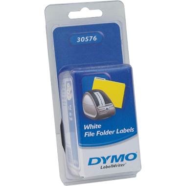 Picture of Dymo 30576 LabelWriter 9/16&quot; White File Folder Labels 