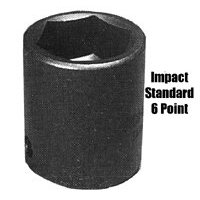 Sunex SUN480 3/4 Inch Drive 6 Point Impact Socket - 2-1/2 Inch