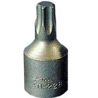 K Tool International 3/8 Inch Drive Chrome Vanadium Steel Torx Socket T-55