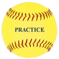 Picture of SSG / BSN 5PSBY12 12 Inch Yellow Practice Softball