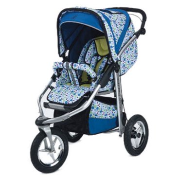 Picture of Baby Bling Design Company BBCP333P  Metamorphosis All Terrain Jogging Stroller in Caribean Peacock