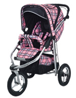 Picture of Baby Bling Design Company BBPP333P Metamorphosis All Terrain Jogging Stroller in Papillion Pink