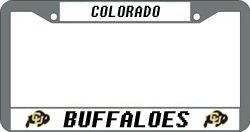 Picture of Colorado Buffaloes License Plate Frame Chrome Special Order
