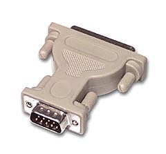 SERIAL ADAPTER - DB9 LEFT CONNECTOR - MALE LEFT GENDER - DB25 RIGHT CONNECTOR -