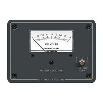 Blue Sea 8015 DC Analog Voltmeter w/ Panel
