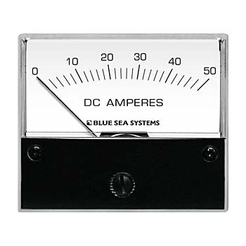 Blue Sea 8022 DC Analog Ammeter - 2-3/4 Face 0-50 Amperes DC