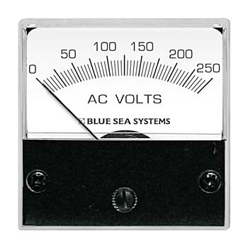 Blue Sea 8245 AC Analog Micro Voltmeter - 2 Face 0-250 Volts AC