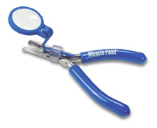 Picture of Miracle Point BNP8 Bent Tip Pliers with Magnifier