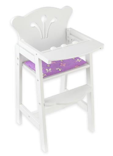 Picture of KidKraft 61101 Lil Doll High Chair Pink/White