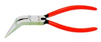 8 in Bent Long Nose Plier Plastic Coated Handle