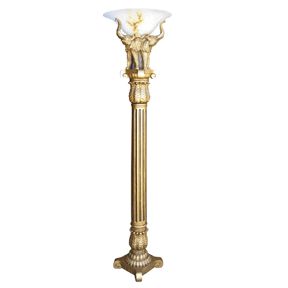 Picture of  00ORE9000 Antique-Style Rug Goldtone Floor Lamp