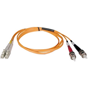 Picture of Tripp Lite Fiber Optic Duplex Patch Cable 32.81ft 2 x SC  2 x ST Fiber Optic Duplex Cable Multimode Orange N304-10M
