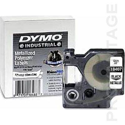 Picture of Dymo RhinoPRO Metallized Polyester Tape 0.35 Inch x 18 18485