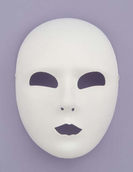Picture of Costumes For All Occasions FM60819 Full Face White Mask