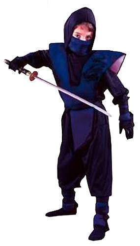 Picture of Costumes For All Occasions FW8735BULG Ninja Complete Blue Large