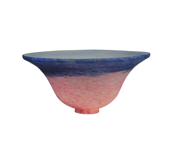Picture of Meyda  14640 10 Inch W Pink/Blue Pate-De-Verre Bell Shade