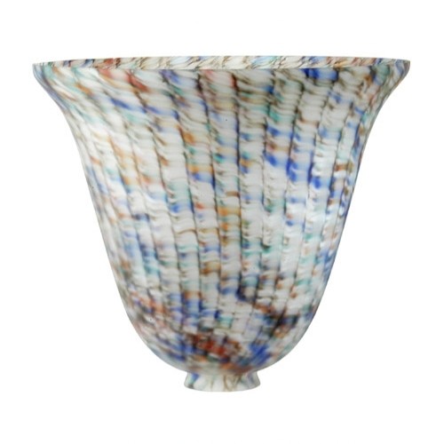 Picture of Meyda  11935 10.5 Inch W Peacock Pate-De-Verre Bell Shade