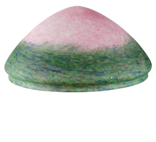 Picture of Meyda  12423 14.5 Inch W Pink/Green Pate-De-Verre Triangle Shade