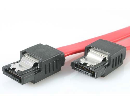 Picture of These latching Serial ATA cables guarantee you ll be able to plug in your high-p