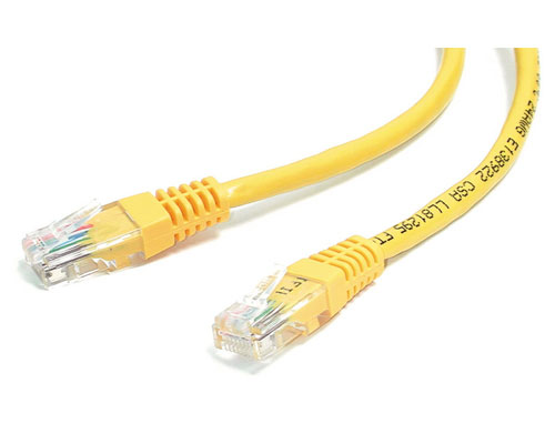Picture of Patch cable - RJ-45 M - RJ-45 M - 2 ft - UTP - CAT 5e - yellow