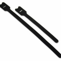 Picture of 8in SCREW-MOUNTABLE HOOK AND LOOP CABLE TIES 10-PACK
