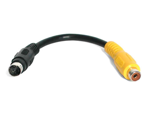6 S-Video to Composite Video Adapter
