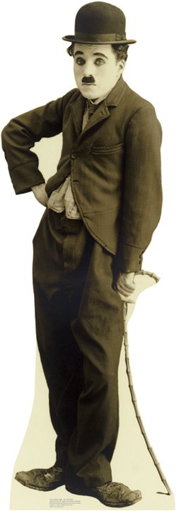 712 Charlie Chaplin - Tramp 2 Life-Size Cardboard Stand-Up