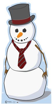 Snowman Life-Size Cardboard Stand-Up