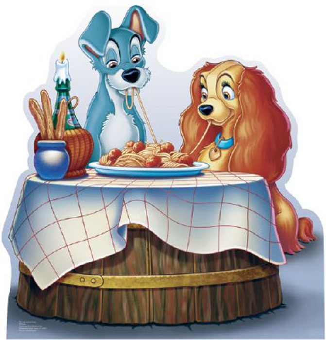 Lady And The Tramp Life-Size Cardboard Stand-Up