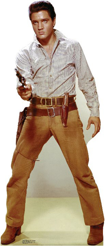 Elvis Gunfighter Life-Size Cardboard Stand-Up