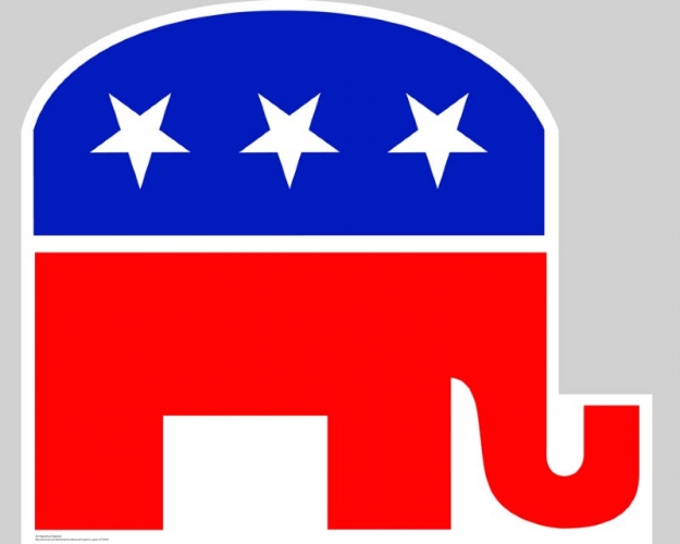 Republican Elephant Life-Size Cardboard Stand-Up