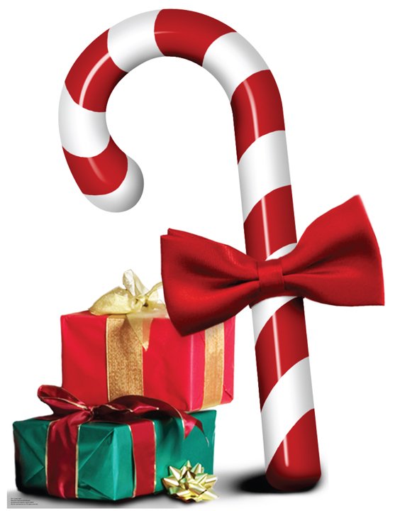 Candy Cane Life-Size Cardboard Stand-Up