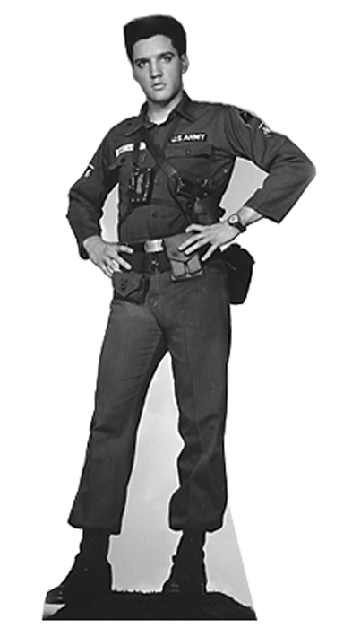 Elvis Presley - Army Fatigues - Life-Size Cardboard Stand-Up
