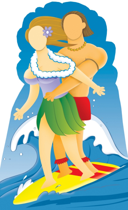 545 Wedding Couple Stand-In Life-Size Cardboard Stand-Up