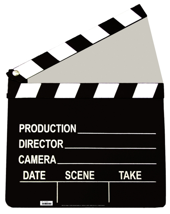 Film Clapper Life-Size Cardboard Stand-Up