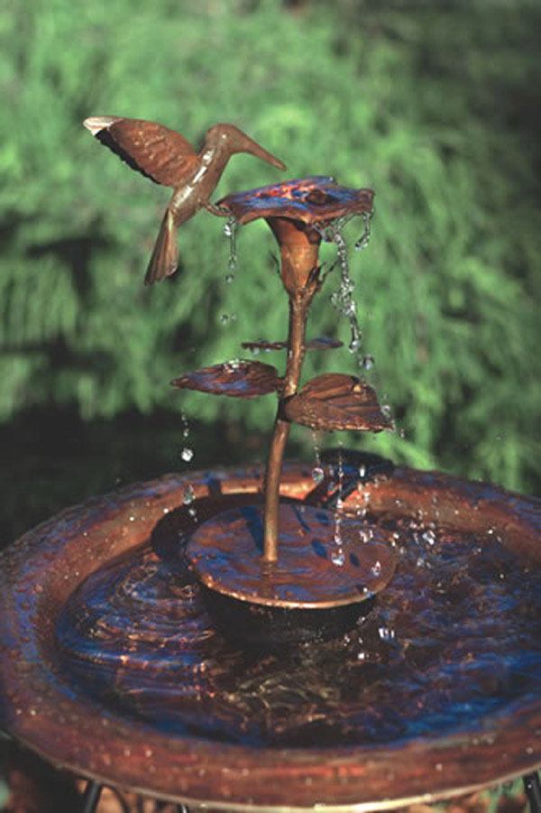 Picture of Ancient Graffiti ANCIENTAG940HB Copper Dripper-Fountain Humming Bird