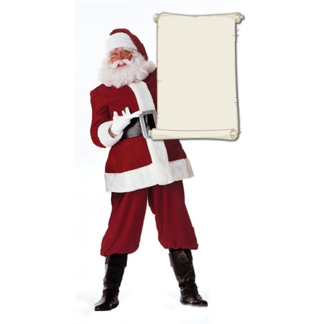 Advanced Graphics 433 Santa Claus With Blank List Life-Size Cardboard Stand-Up