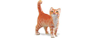 Picture of Safari 235529 Orange Tabby Cat Animal Figure 
