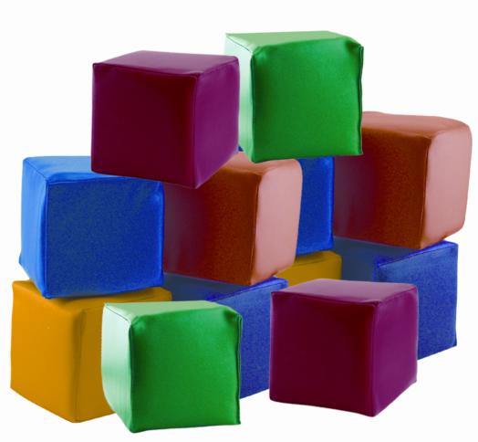 Picture of ECR4Kids SoftZone« Patchwork Toddler Blocks - Primary