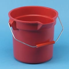 Picture of Rubbermaid RCP 2614 RED Brute Plastic Round Bucket- Red