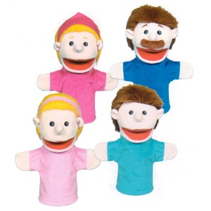 Picture of Get Ready 350 Caucasian family puppet set- 10 inch